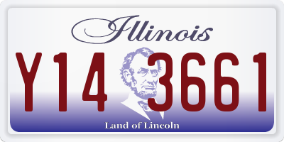 IL license plate Y143661