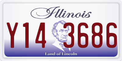 IL license plate Y143686