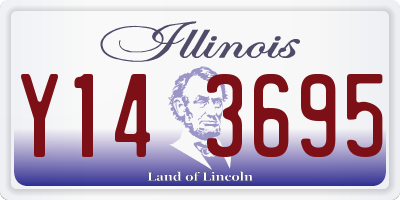 IL license plate Y143695