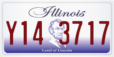 IL license plate Y143717