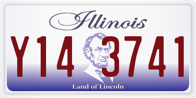 IL license plate Y143741