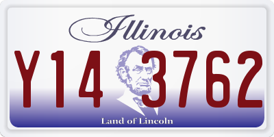 IL license plate Y143762