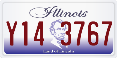IL license plate Y143767