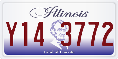 IL license plate Y143772