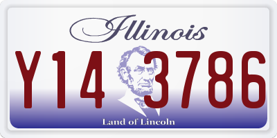IL license plate Y143786