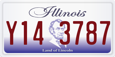 IL license plate Y143787