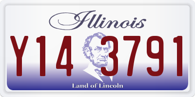 IL license plate Y143791