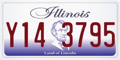 IL license plate Y143795