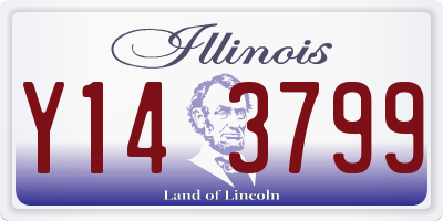IL license plate Y143799