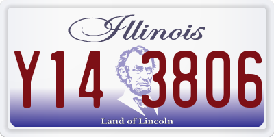 IL license plate Y143806