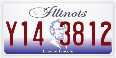 IL license plate Y143812