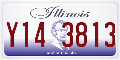 IL license plate Y143813
