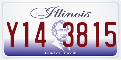 IL license plate Y143815