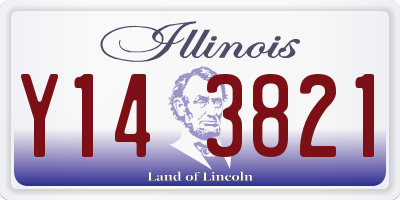 IL license plate Y143821