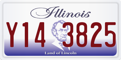 IL license plate Y143825