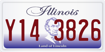 IL license plate Y143826
