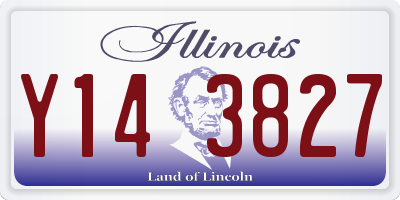 IL license plate Y143827