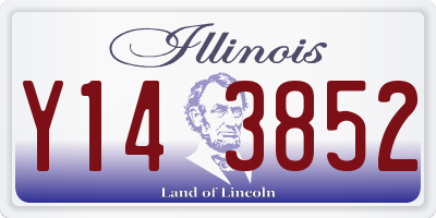 IL license plate Y143852