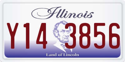 IL license plate Y143856