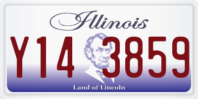 IL license plate Y143859