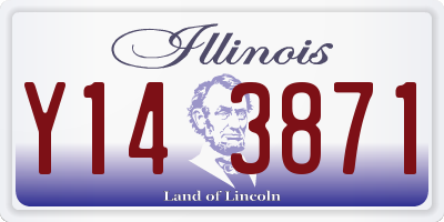IL license plate Y143871