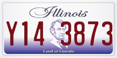 IL license plate Y143873