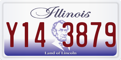 IL license plate Y143879
