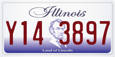 IL license plate Y143897