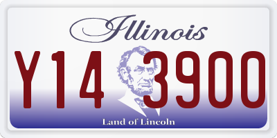 IL license plate Y143900