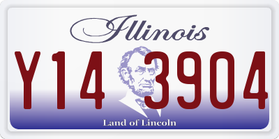 IL license plate Y143904