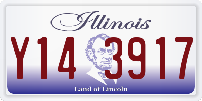 IL license plate Y143917