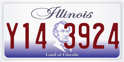 IL license plate Y143924