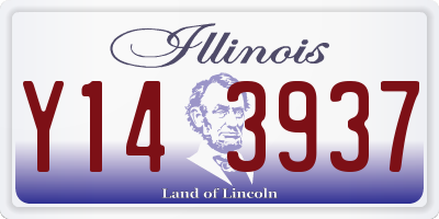 IL license plate Y143937