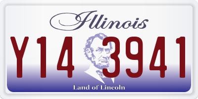 IL license plate Y143941