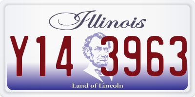 IL license plate Y143963