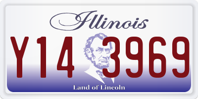 IL license plate Y143969