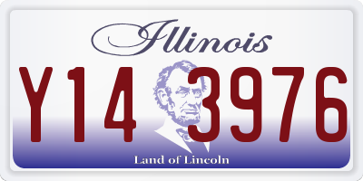 IL license plate Y143976