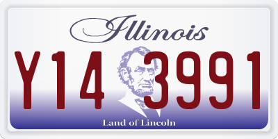 IL license plate Y143991