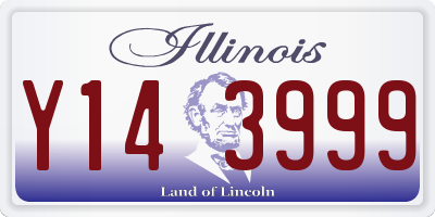 IL license plate Y143999