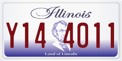 IL license plate Y144011