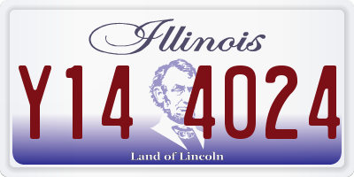 IL license plate Y144024
