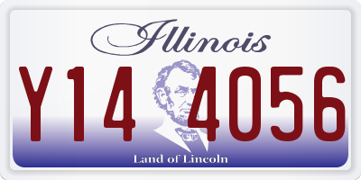 IL license plate Y144056