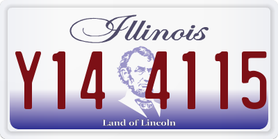 IL license plate Y144115
