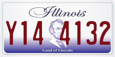 IL license plate Y144132