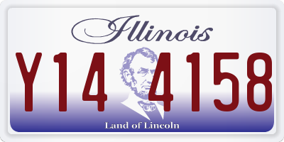 IL license plate Y144158