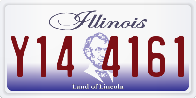 IL license plate Y144161