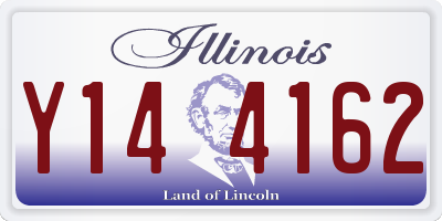 IL license plate Y144162