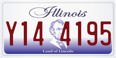 IL license plate Y144195