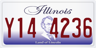 IL license plate Y144236