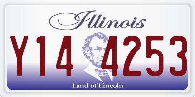 IL license plate Y144253